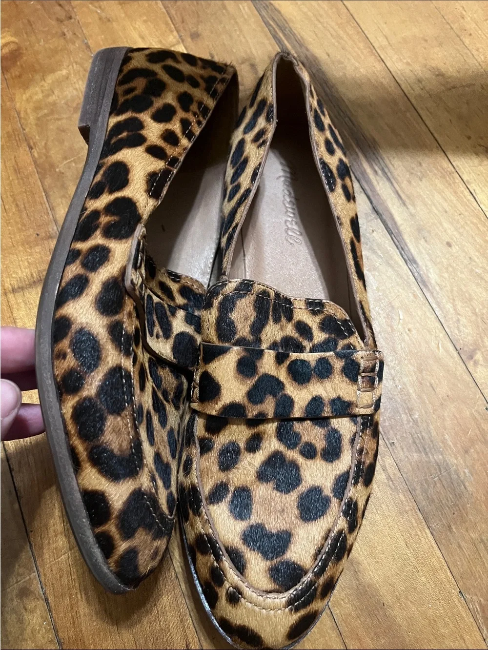 Madewell Leopard-Print Penny Loafers in Brown and Black - Picture 6 of 6